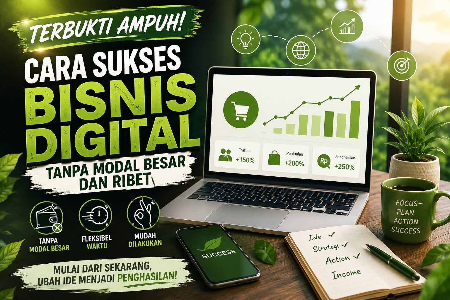 Cara Meningkatkan Konversi Penjualan Bisnis Digital Tanpa Modal Besar dengan Strategi Sederhana