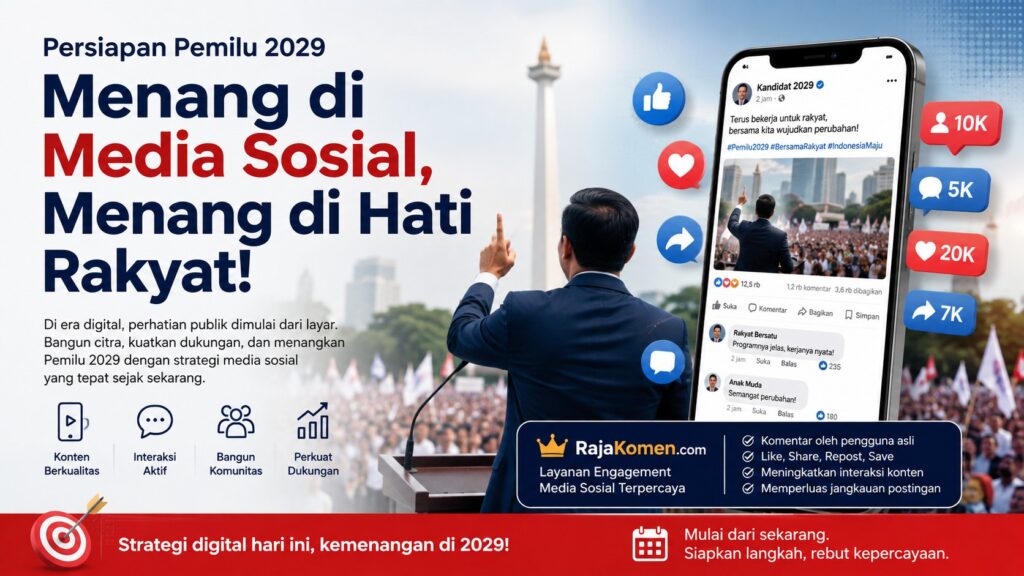 Pemilu 2029 Dimulai dari Sekarang: Kandidat yang Kalah di Media Sosial Bisa Kehilangan Momentum